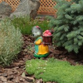 Садовая фигура Ёж с корзинкой, глянец