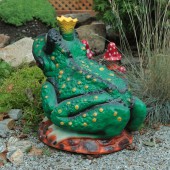 Садовая фигура Лягушка-царевна, глянец