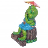 Садовая фигура Лягушка под зонтом (Гипс)