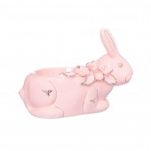 Конфетница Кролик новый, розовый