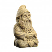 Садовая фигура Медитирующий Гном-Йог под рыжий камень