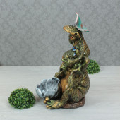 Садовая фигура Лягушки, цветная бронза (цвета в ассортименте) (Гипс)