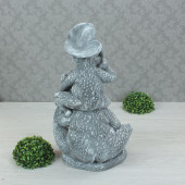 Садовая фигура Лягушки, серый камень (Гипс)