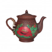 Чайник заварочный Витязь, Мак, 700мл (красная глина)