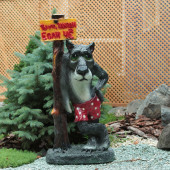 Садовая фигура Волк №3, глянец (Гипс)