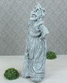 Садовая фигура Яга, серый камень (Гипс)