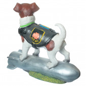 Садовая фигура Собака Патрон на ракете (огромный) (Гипс)
