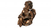 Сувенир Ангел читающий, бронза(59) (Гипс)