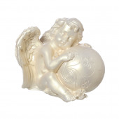 Сувенир Ангел с шаром, перламутр(71) (Гипс)