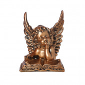 Сувенир Ангел с книгой маленький бронза(68) (Гипс)