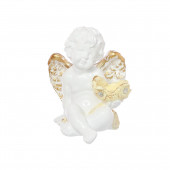 Сувенир Ангел с подсвечником, цветной (Гипс)