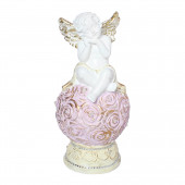Сувенир Ангел на шаре из роз (Гипс)