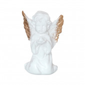Сувенир Ангел-девочка с голубем, золото (Гипс)