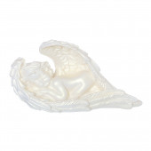 Сувенир Ангел в крыле, большой, перламутр(48) (Гипс)