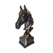 Сувенир гипсовый Лошадь №4, чёрная (Гипс)