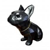 Сувенир гипсовый Собака-оригами, чёрная (Гипс)