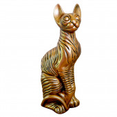 Сувенир гипсовый Кошка, золото (Гипс)