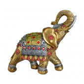Сувенир гипсовый Слон №2, цветной (Гипс)