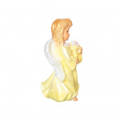 Сувенир Ангел с букетиком, цветной (Гипс)