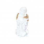 Сувенир Ангел с букетиком, золото (Гипс)