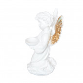 Сувенир Ангел с чашей сверху, золото (Гипс)