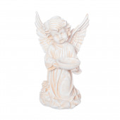 Сувенир Ангел с чашей сверху, камень бежевый (Гипс)
