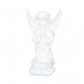 Сувенир Ангел с чашей снизу, белый (Гипс)
