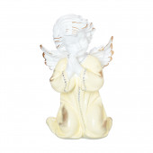 Сувенир Ангел молящийся в платье, стразы (23) (Гипс)