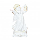 Сувенир Ангел с фонарём малый, стразы (44) (Гипс)