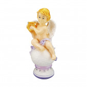 Сувенир Ангел на шаре с арфой, декор (Гипс)