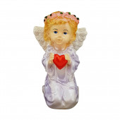 Сувенир Ангел с сердцем малый, декор (Гипс)