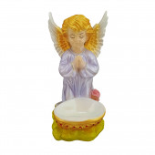 Сувенир Ангел с чашей внизу, большой, декор (Гипс)
