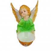 Сувенир Ангел с чашей внизу №2, декор (Гипс)