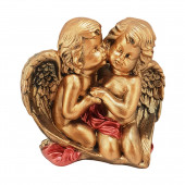 Сувенир Ангел-пара №2, декор, бронза (Гипс)