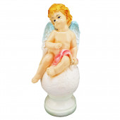 Сувенир Ангел на шаре №3, большой, декор (Гипс)