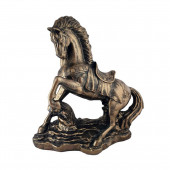 Сувенир гипсовый Конь на дыбах, бронза (Гипс)