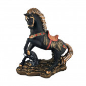 Сувенир гипсовый Конь на дыбах, цветной, бронза, матовый (Гипс)