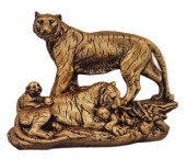 Сувенир Семья тигров, бронза (Гипс)