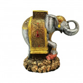 Сувенир гипсовый Слон на Камнях, бронза, декор (Гипс)