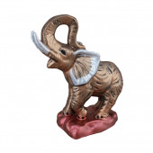 Сувенир гипсовый Слон на подставке №3, декор (Гипс)