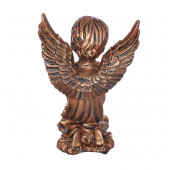 Сувенир Ангел с чашей снизу, бронза (Гипс)