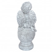Сувенир Ангел Купидон, камень серый (Гипс)