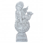 Сувенир Ангел Вдохновение, камень серый (Гипс)