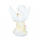 Сувенир Ангел с корзиной цветов, большой, стразы (64) (Гипс)