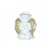 Сувенир Ангел молящийся с веночком малый (мальчик) (Гипс)