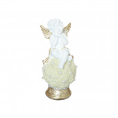 Сувенир Ангел на шаре из роз малый (Гипс)