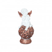 Сувенир Ангел на шаре из роз малый (Гипс)
