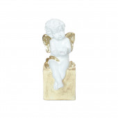 Сувенир Ангел на колонне с жемчужиной (Гипс)