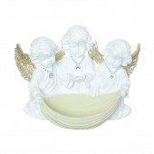 Сувенир Ангелы тройные с чашей (Гипс)