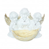 Сувенир Ангелы тройные с чашей (Гипс)